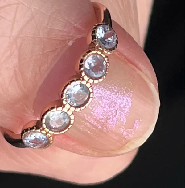Anthropologie Sterling silver Tanzanite ring - Image 4