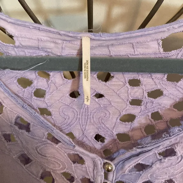 Free People Long Sleeve Cut Out Top - Image 2