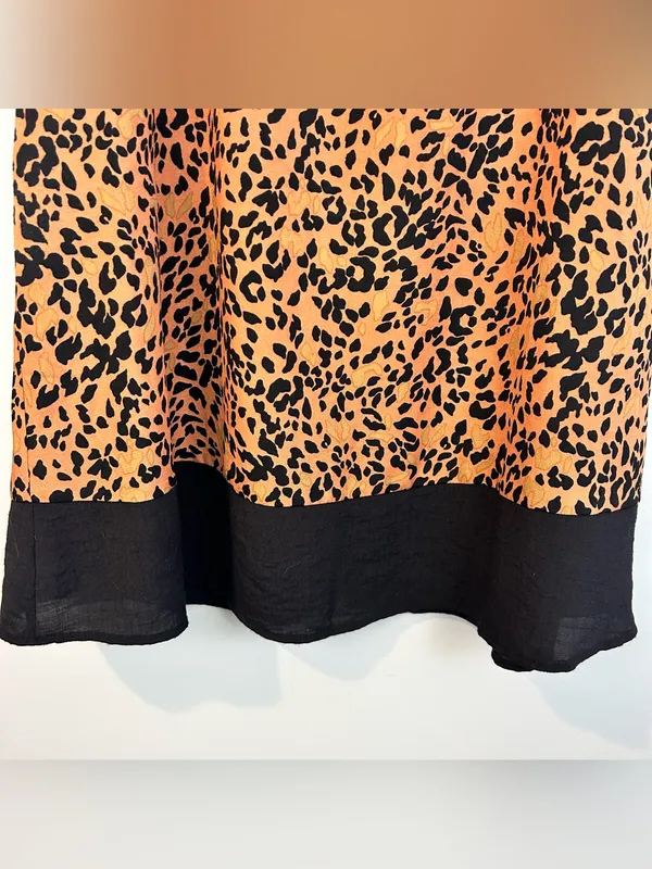 THML Leopard Animal Print Sleeveless Shift Mini Dress Size Small - Image 7