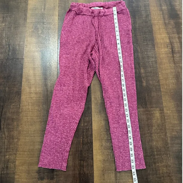 Free People FP Beach Pink Knit Lounge Set Cardigan & Pants XS - Image 9