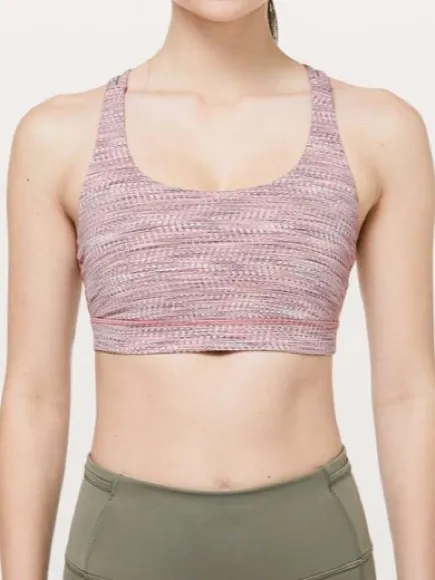 Lululemon Energy Bra Arrow Jacquard Antique Bark Copper Coil - Image 2
