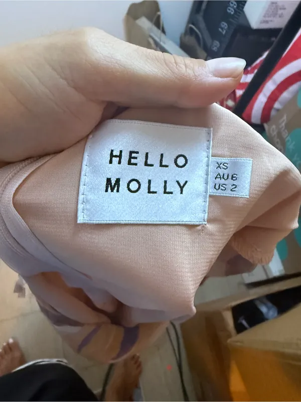 Hello Molly Purple and Tan Star Player Mini Dress - Image 6