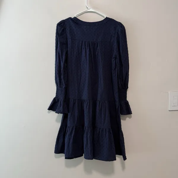 Pomander Place Tuckernuck NWT Kenzo Navy Blue Swiss Dot Dress Size‎ XXS - Image 4