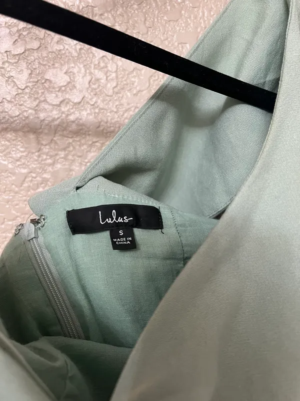 Lulus Romper Butterfly Effect Sage - Image 5