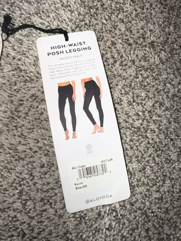 Alo Yoga High-Waist Posh Legging in Nectar, Size XS - Image 3