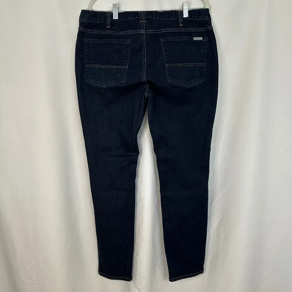 Carhartt Slim Fit‎ Skinny Leg Dark Wash Denim Jeans Womens Size 14 Regular - Image 5