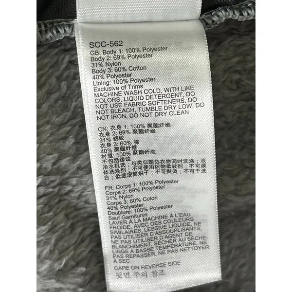 Marmot High Pile Sherpa Fleece Bomber Jacket Full Zip Teddy Cozy Heather Gray L - Image 9