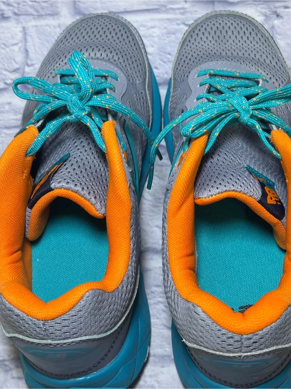New Balance 512 Running Shoes Womens Size 8.5 Sneakers Teal Blue Orange - Image 8