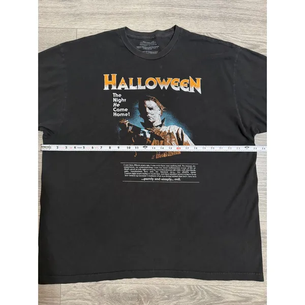 Halloween‎ Michael Myers Shirt 2XL The Night He Came Home Graphic Black Horror - Image 4