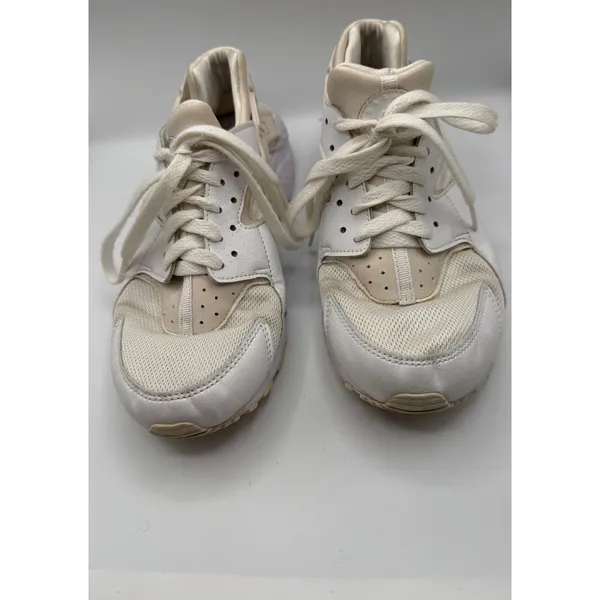 Nike Air Huarache Run‎ GS Women Size 7Y White Sneakers Streetwear Athleisure - Image 6