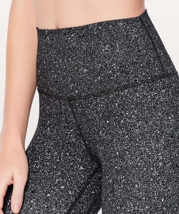 Lululemon Luminesce Splatter Ice Grey Black Align Crop 21 4 - Image 2