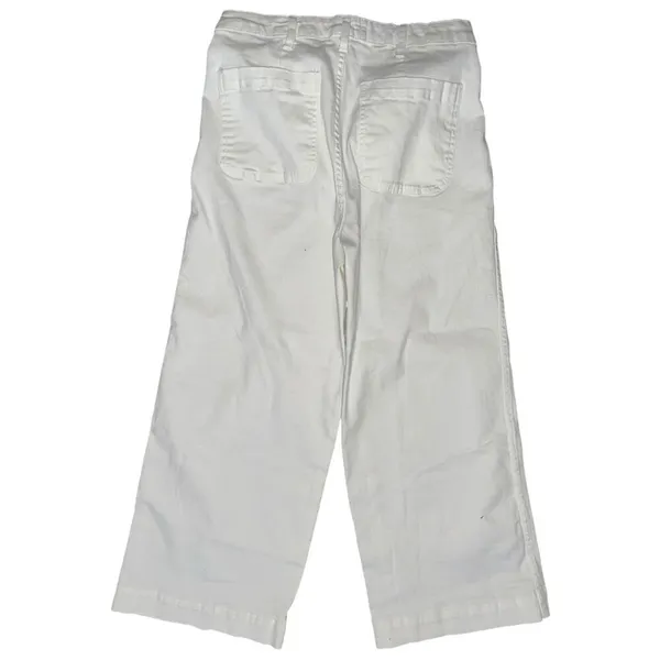 Oat New York Women’s Size 6 28 White Wide Leg High Rise Cropped Denim Jeans - Image 3