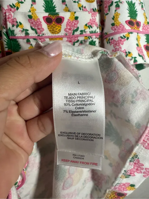 BedHead Pj Pina Coolada Short Sleeve Top Size Large - Image 6
