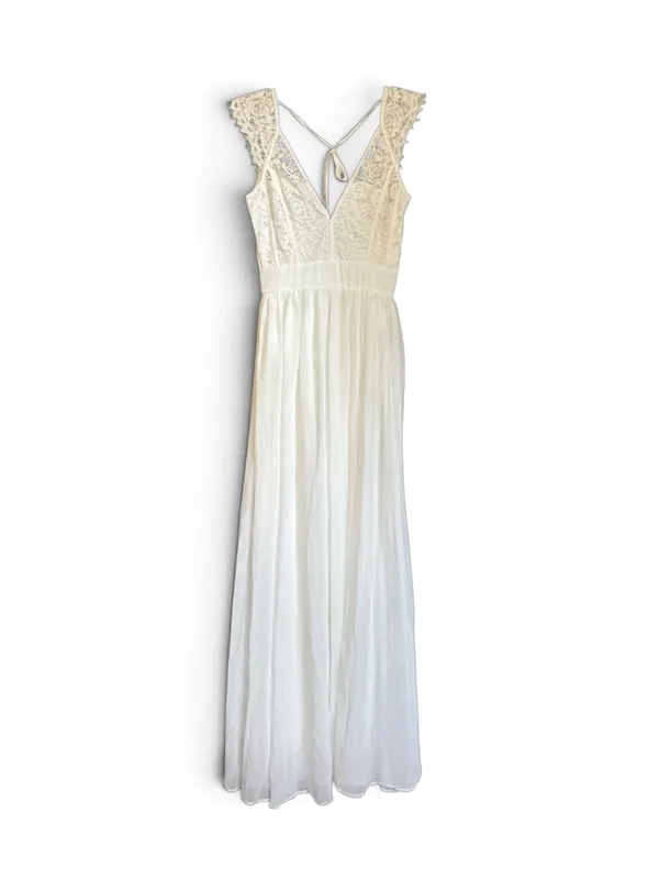NWOT Lulus Bridal Cherish You Always White Lace Maxi Dress XS - Image 6
