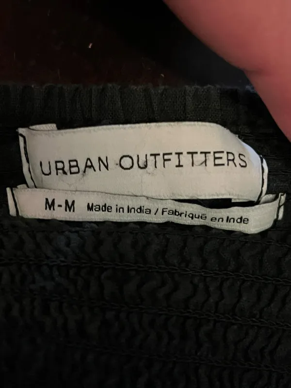 Urban Outfitters Dress Womens Medium Black Button Front Midi Sundress Sweetheart - Image 11