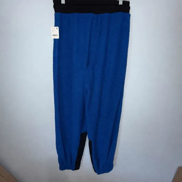 Free People Movement Cuddle Up Fleece Joggers Small Blue NEW Loungewear Cozy #15 - Image 12