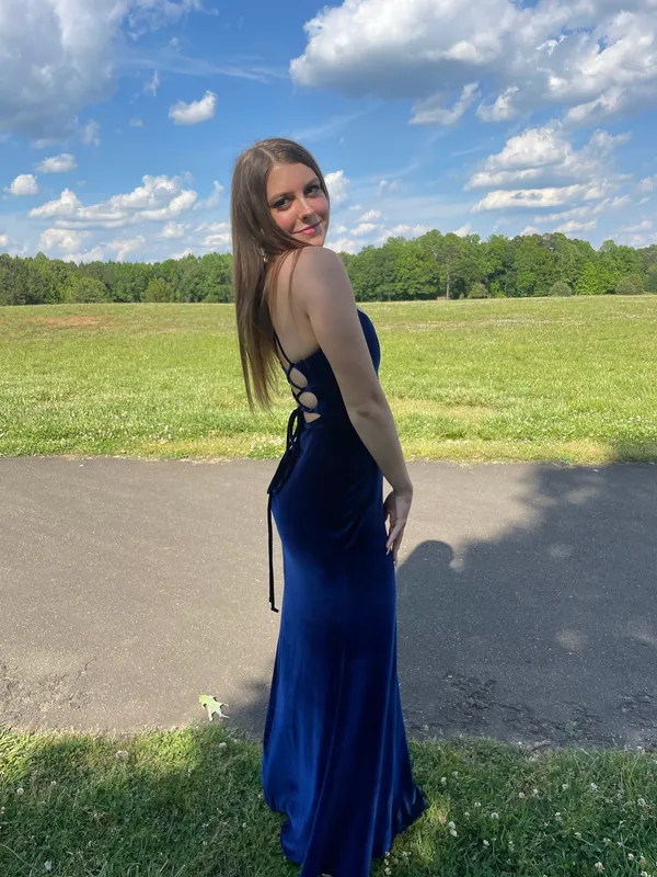 Windsor Navy Prom Dress - Image 3