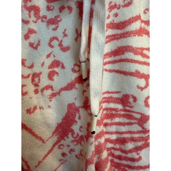 PJ Salvage Loungewear Set Women’s L Pink White Tiger Long Sleeve Shorts Pajamas - Image 5