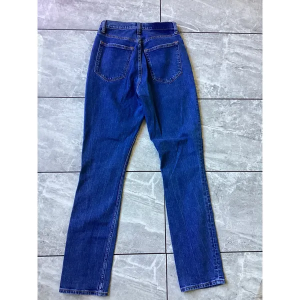 Abercrombie & Fitch Slim Straight Ultra High Rise Blue Jeans 26/2 Medium Wash - Image 6