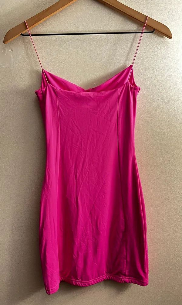 Meshki Pink Mini Dress - Image 3