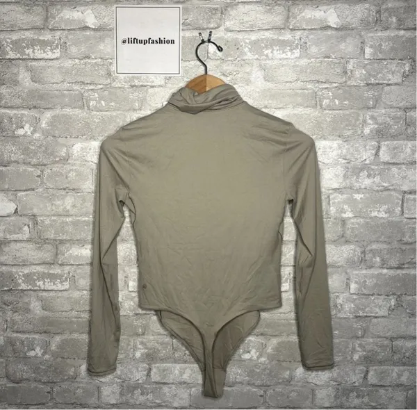 Lululemon Nulu Turtleneck Bodysuit Long Sleeve Thong Cut NWT Size XL (RVSN) - Image 5