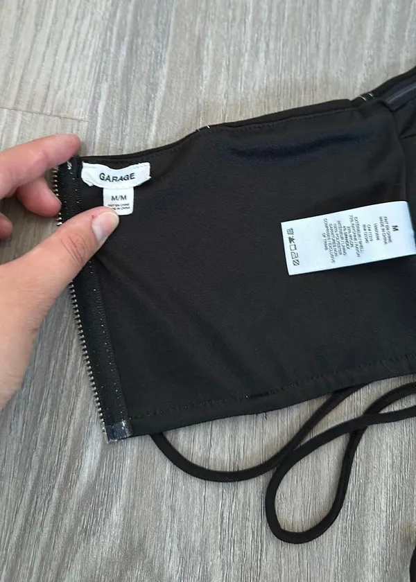 Garage Black Corset Top - Image 6