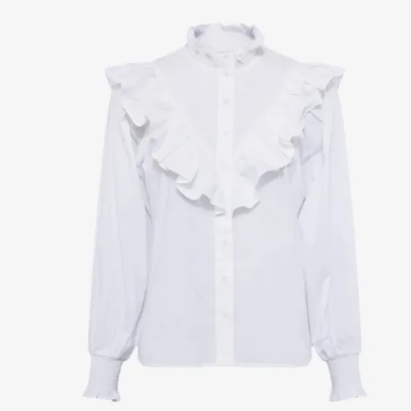 NWT French Connection Organic Cotton Rhodes Poplin Smock Top Blouse - Image 6
