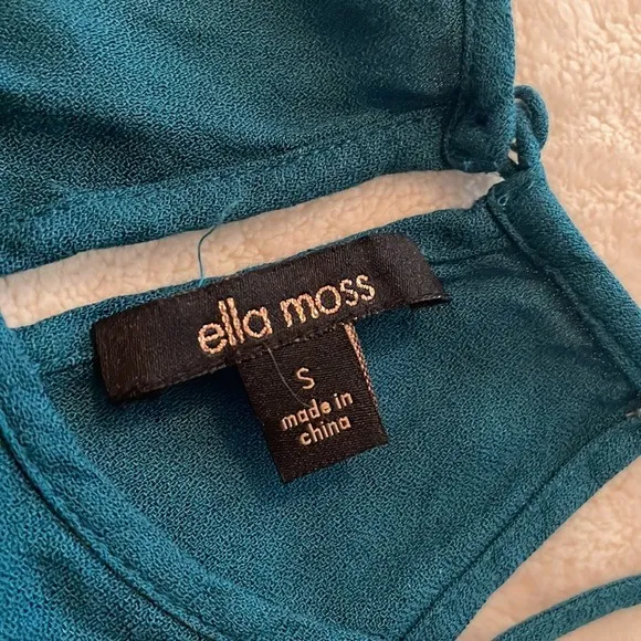 Ella Moss Blue Spaghetti Strap Tank size Small - Image 4
