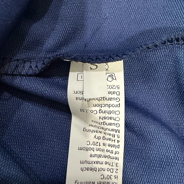 Women's Dark Blue Two Piece Casual Wear Pants and 3/4 Zip Top Size S #260801 - Image 7