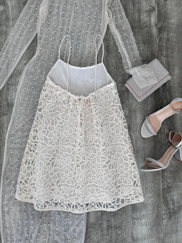 ZARA STRAPPY CROCHET MINI DRESS 7901/153/712 Size S - Image 8