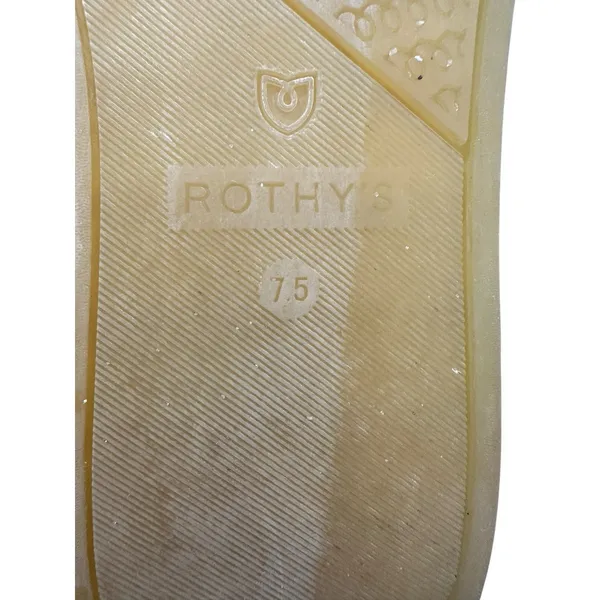 Rothy's The City Slip On Sneakers Womens Size 7.5 Ivory Comfort Flat Gum #S65-1‎ - Image 13