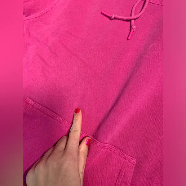 Nike Pink Hoodie swoosh medium - Image 7