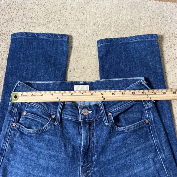 Mother The Rascal Straight Leg Jeans Womens 29 Blue Clean Sweep Mid Rise Denim - Image 3