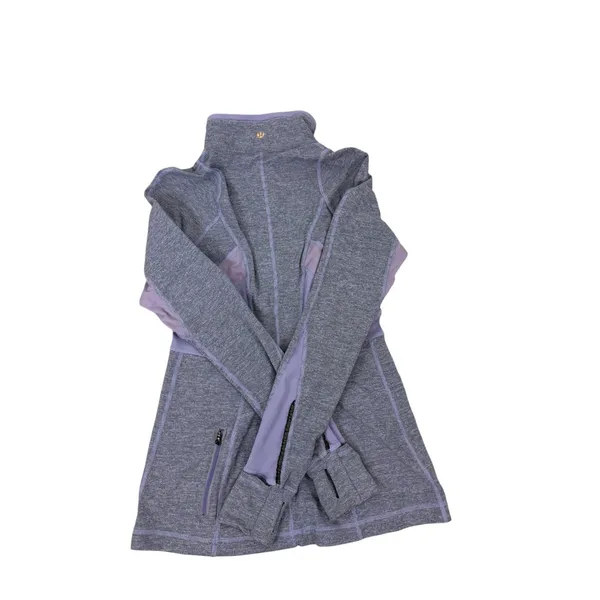 Lululemon Athletica Purple Full Zip Workout Jacket Womens Size 6 - Image 3