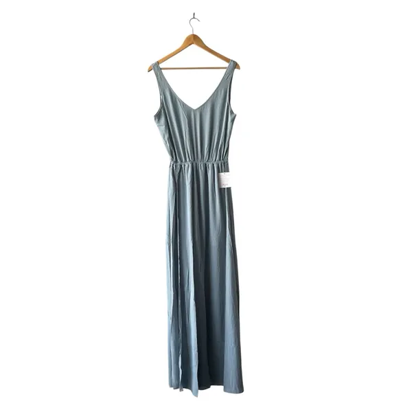 Show Me Your Mumu Kendall Maxi Dress Silver Sage Crisp NWT Large Wedding Prom - Image 3