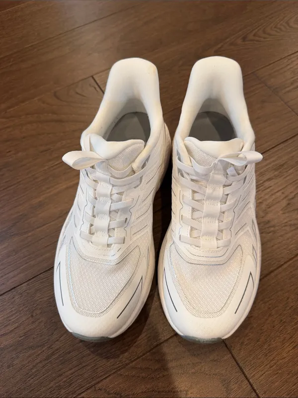 Allswift Women's White/Silver Slip-On Cushioned Walking Shoes Size 8 - C72-013 - Image 2