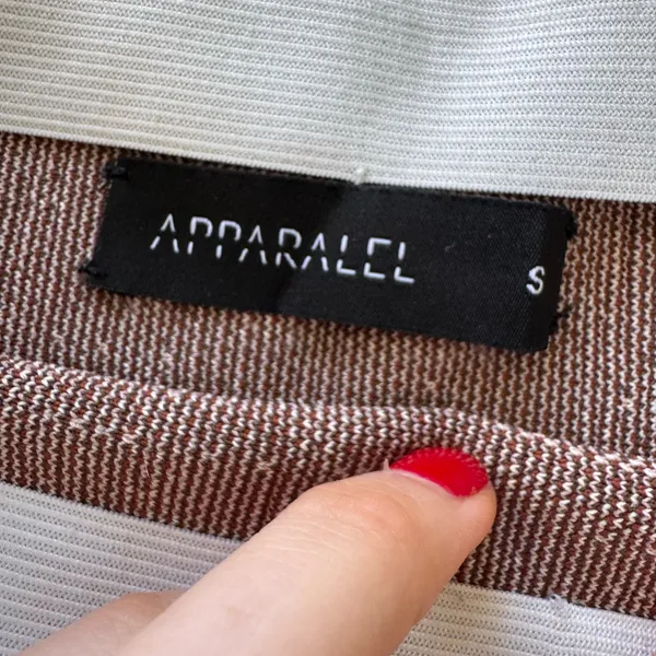Apparalel Delta Plaid Knit Pleated Skirt - Image 5