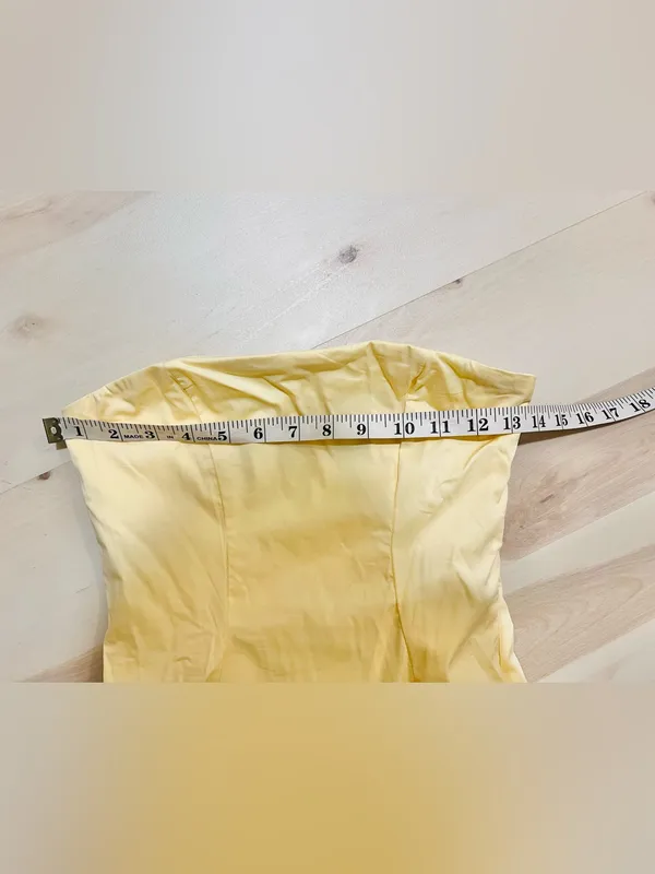 Babyboo NWT Women Small Angelina Maxi Dress in Lemon Princess Coquette Wedding - Image 14