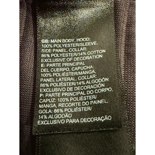 The North Face Womens XS Gray Moto Ribbed Full Zip Jacket Fleece Hoodie - Image 10