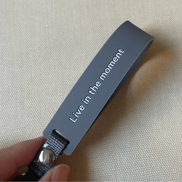 Lululemon silicone keychain - Solar Grey/Starch Blue - Image 7