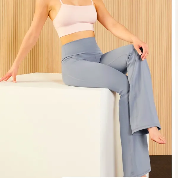 🌲Fabletics PureLuxe High Waisted Flare Yoga Leggings Lululemon Align Inspo M - Image 2