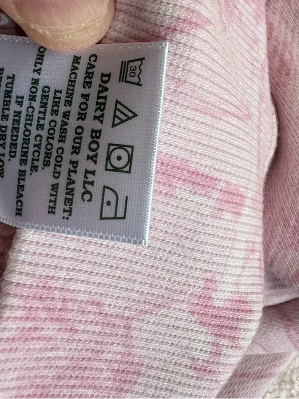 Dairy‎ Boy Women’s Pink Woodland Camo Oversized Sweatshirt Pullover Size Medium - Image 12