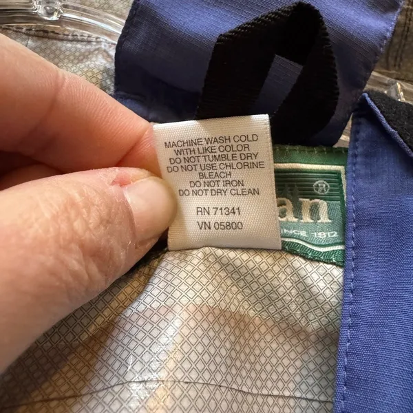 Vintage L.L.Bean Women's X-Large Raincoat, Blue‎ - Image 11