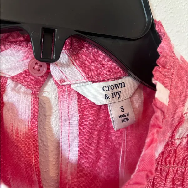 Crown & Ivy Ruffle Smocked Tank Top NWT - Image 4