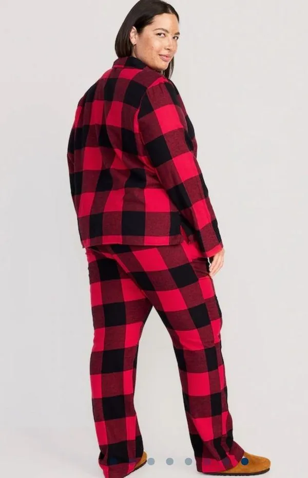 flannel pajama set, plus size XXL - Image 2