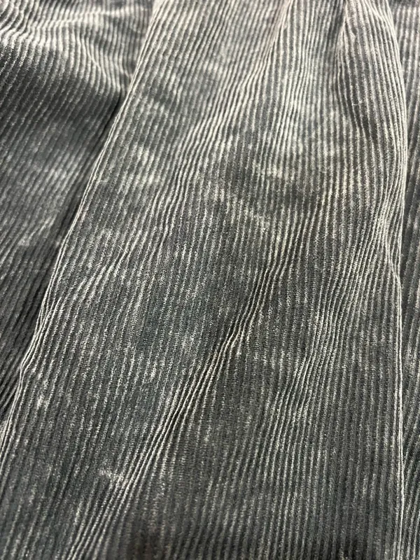 Tribal Jeans Charcoal Corduroy Shirt Jacket with Embroidered Flowers - Image 4