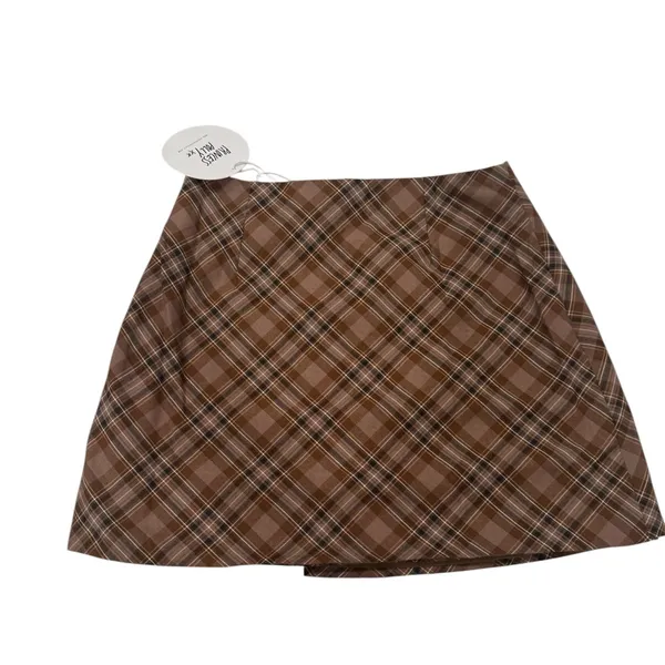 Princess Polly Brown Plaid Mini Skirt*NEW‎ - Image 7