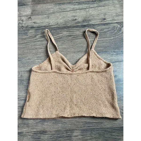 EUC Womens Madewell Milos sweater Tank‎ Heather Caramel stretch size M - Image 4