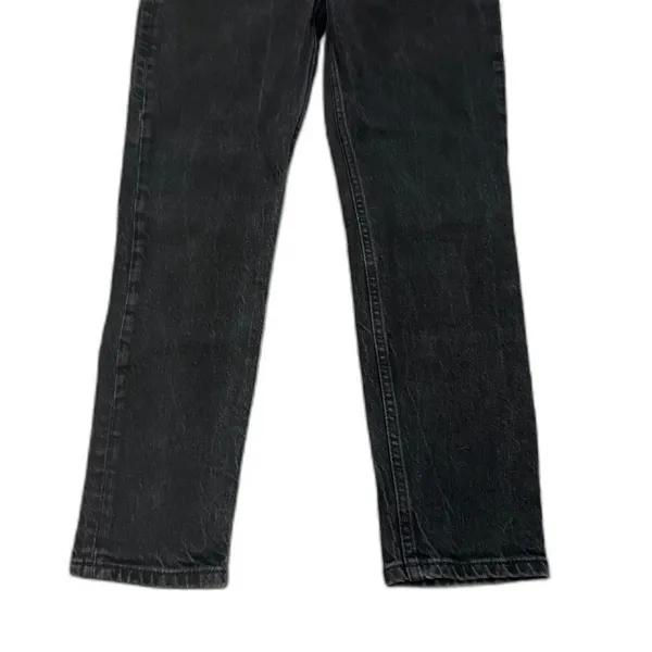 Reformation Serena High Skinny Crop Jeans Black Button‎ Fly Denim Size 28 Waist - Image 3