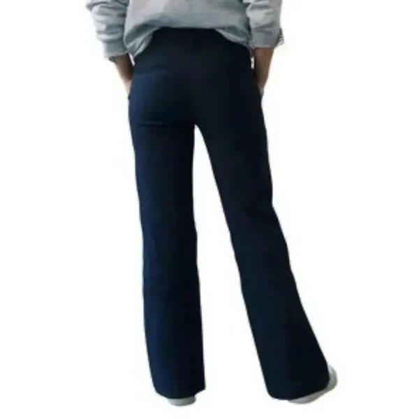 ✨Anthropologie Maeve The Naomi Ponte Wide-Leg Flare Navy Sz 4 Pants✨ - Image 4